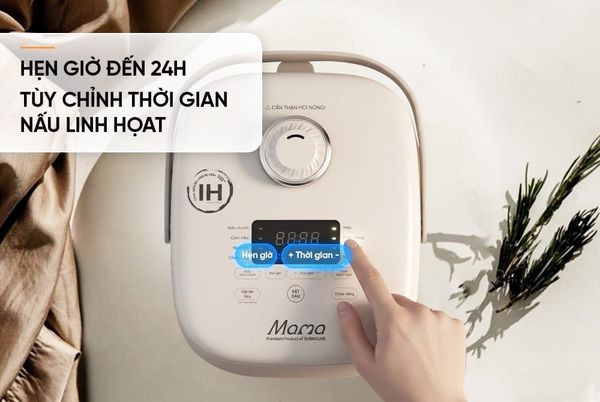 Nồi cơm điện cao tần 1.5L SUNHOUSE MAMA SHD8857