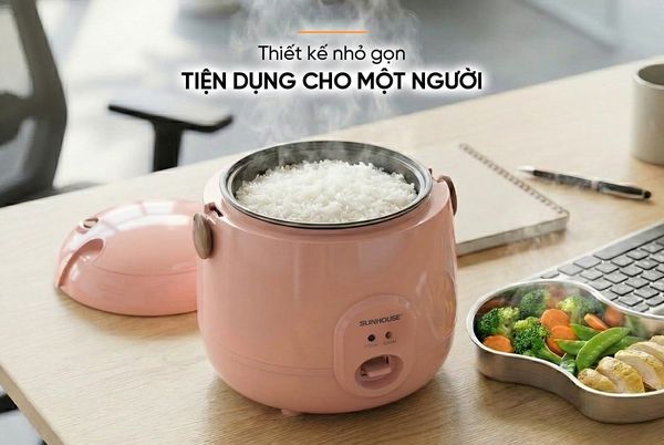 Nồi Cơm Điện 0.4L Sunhouse SHD8206O giá rẻ sinh viên