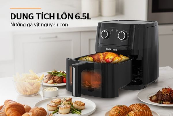 Nồi chiên không dầu 6.5L Happy Time HTD4024 ĐÀ NẴNG