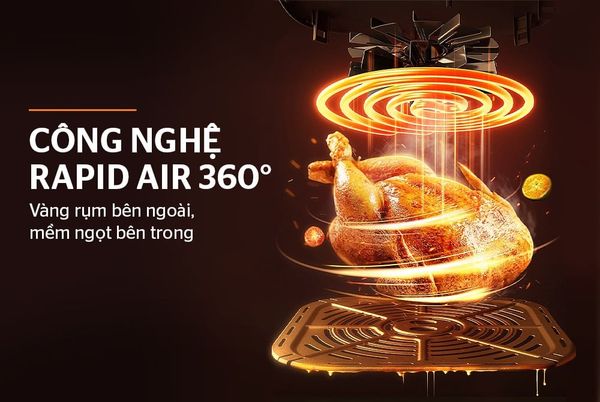 Nồi chiên không dầu 6.5L Happy Time HTD4024 ĐÀ NẴNG