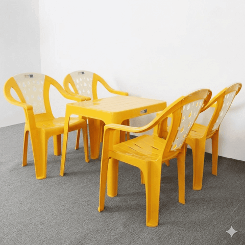 Bộ bàn ăn 4 ghế nhựa BA4GNB