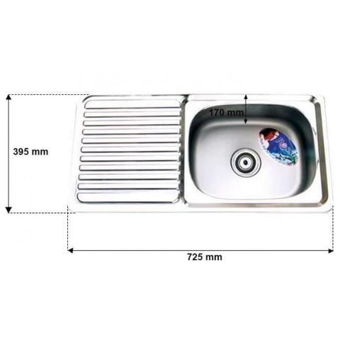 Chậu rửa inox cao cấp Đại Thành DX11151 (RA21)