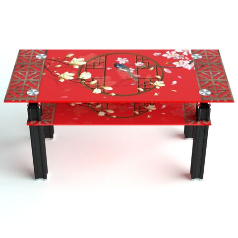 Bàn kính Felix cường lực 2 tầng 700 x 1400 (mm) Quy Phúc 1000003018