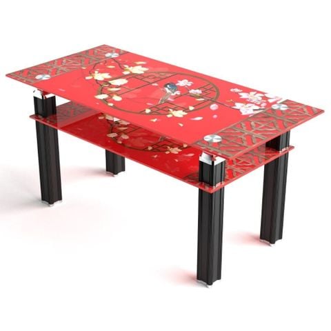 Bàn kính Felix cường lực 2 tầng 700 x 1m4 4D Quy Phúc 1000003013