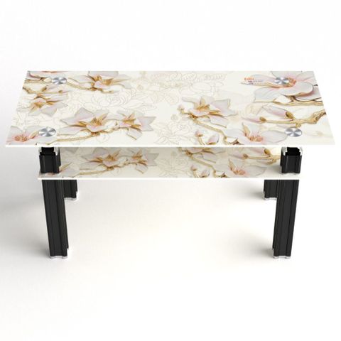 Bàn kính Felix cường lực 2 tầng 700 x 1400 (mm) Quy Phúc 1000003013