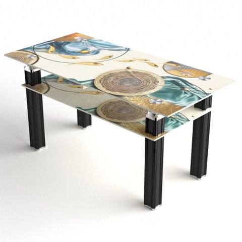 Bàn kính Felix cường lực 2 tầng 700 x 1m4 4D Quy Phúc 1000003017