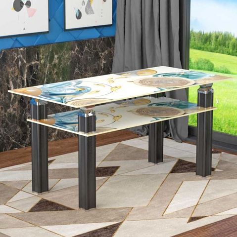 Bàn kính Felix cường lực 2 tầng 700 x 1400 (mm) Quy Phúc 1000003018