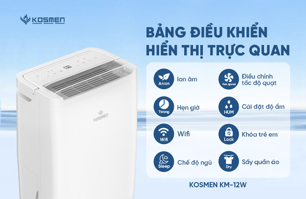 Máy hút ẩm Kosmen KM-12W Thanh Khê