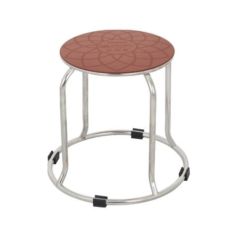 Ghế đôn inox nhựa Dona S - Nâu Quy Phúc 1000002731