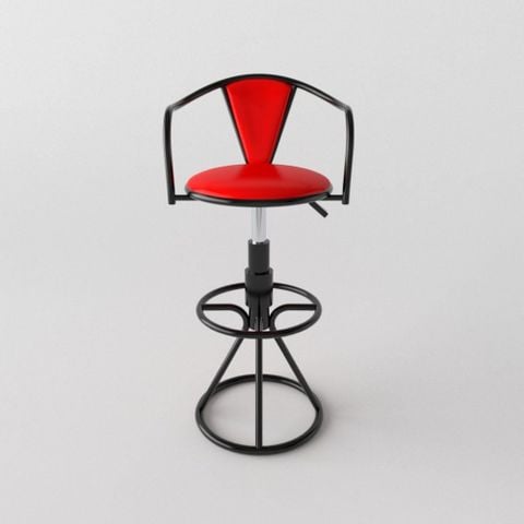 Ghế quầy inox V có pen - (Đỏ) Quy Phúc 1000000243 Đà Nẵng