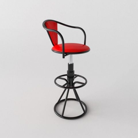 Ghế quầy inox V có pen - (Đỏ) Quy Phúc 1000000243 Đà Nẵng