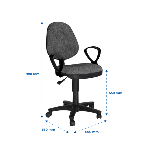 Ghế xoay văn phòng DONA có tay 1000001470/1000001471