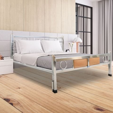 Giường inox Felix 1m6 vuông 40 Quy Phúc 1000000716