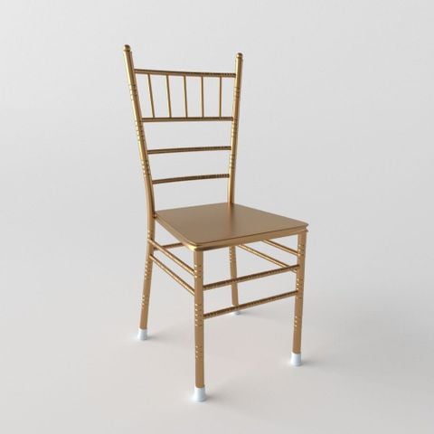 Ghế sắt Bamboo mâm - Trắng Quy Phúc 1000000118