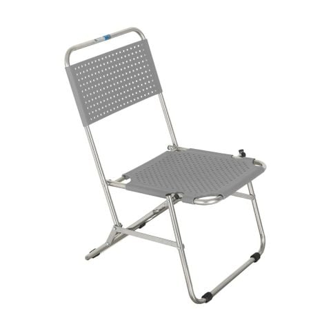 Ghế xếp nhựa sườn inox Win S - Xám