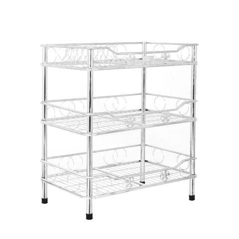 Kệ ống inox WIN 300 x 500 (mm) 3 tầng ( có dĩa) Quy Phúc 1000002482