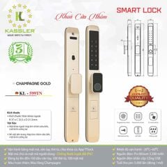 KHÓA vân tay CỬA NHÔM KASSLER KL599TN