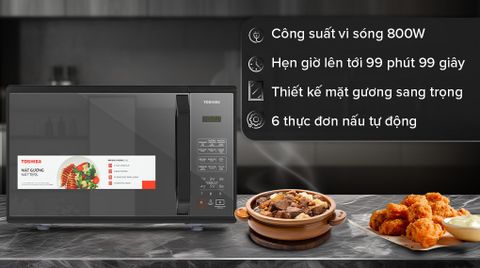 Lò vi sóng mặt gương Toshiba MM-EM25PE(BM)