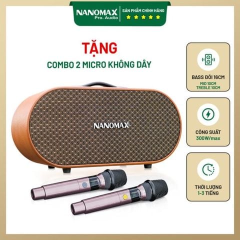 Loa Karaoke Xách Tay Nanomax K-02 300w