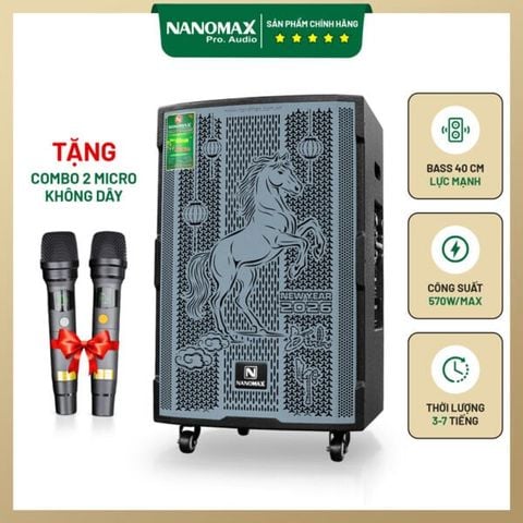 Loa Kéo Nanomax 4 tấc SK-16Q1 570w Karaoke