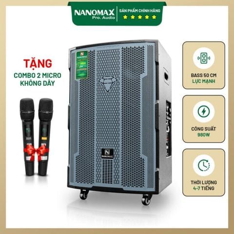Loa Kéo Nanomax 5 tấc SK-18Q5 980w Karaoke