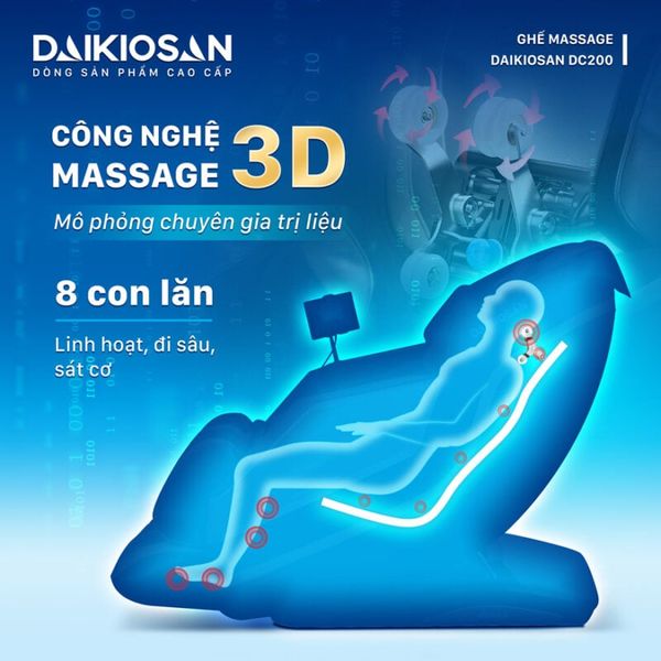Ghế massage toàn thân Daikiosan DC200 thanh khê