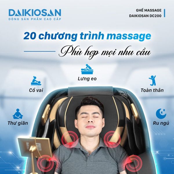 Ghế massage toàn thân Daikiosan DC200 liên chiểu