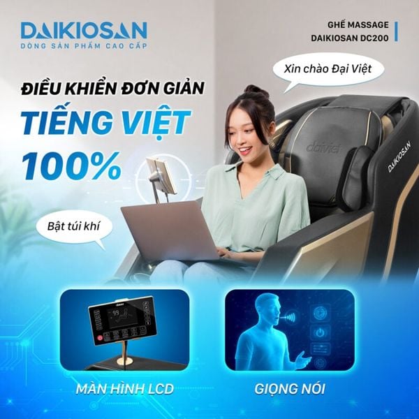 Ghế massage toàn thân Daikiosan DC200 hoà cường