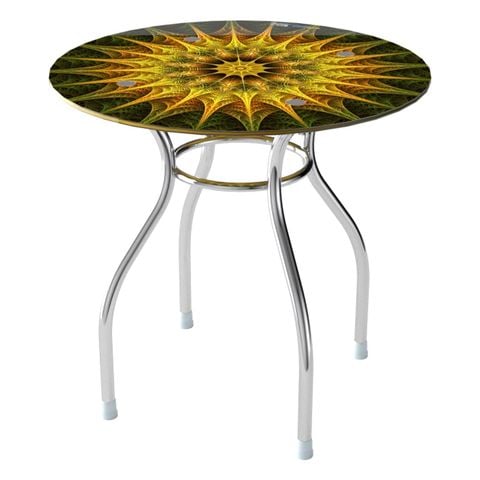 Bàn kính Deli 8 tấc chân Pisa Quy Phúc 1000001381