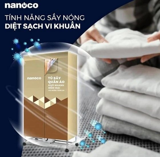 Tủ Sấy Quần Áo Nanoco NCD2006 2000W Giá Rẻ Đà Nẵng