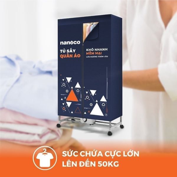 Tủ sấy quần áo Nanoco NCD2207 2200W 50kg Đà Nẵng
