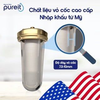 Máy Lọc Nước Thô Trong Suốt Âm Tủ Bếp Pureit