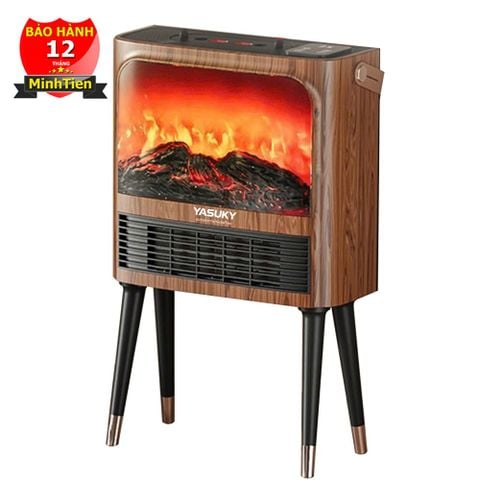 Quạt Sưởi Gốm Bù Ẩm YASUKY YK-598 giả lập lò sưởi 5D
