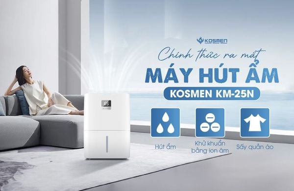 Máy hút ẩm Kosmen KM-25N 25 lít/ngày – WiFi giá sỉ