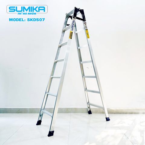 Thang nhôm xếp chữ A Sumika SKD507, chiều cao 2.1M+2.1M Đà Nẵng