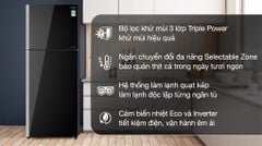Tủ lạnh Hitachi Inverter 366 lít R-FVX480PGV9 GBK