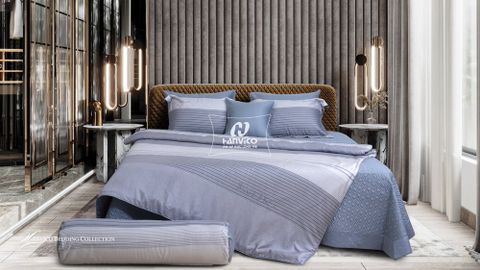 Bộ ga gối Blue Sky Tencel – DLS228 Hanvico