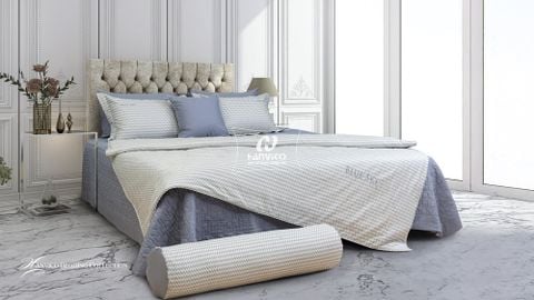 Bộ ga gối Blue Sky Tencel – DLS229 Hanvico