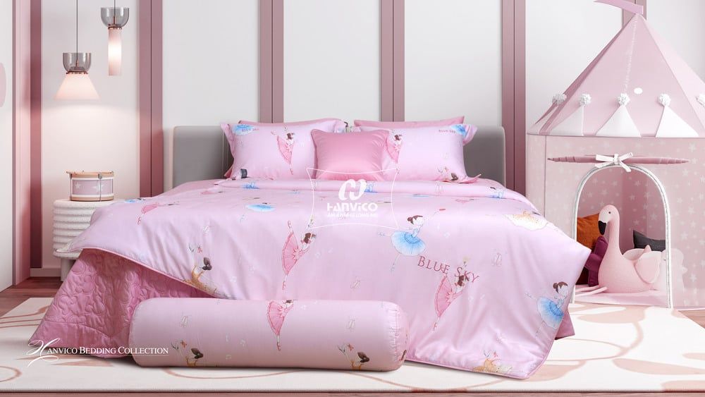 Bộ ga gối Blue Sky Tencel – DLS234 Hanvico