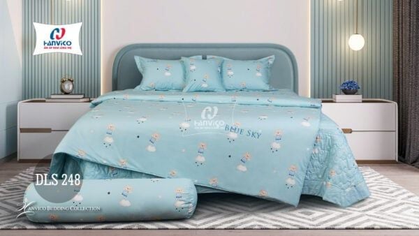 Bộ ga gối Blue Sky Tencel – DLT248 Hanvico