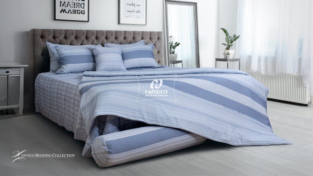 Bộ ga gối Blue Sky Tencel – DLT238 Hanvico