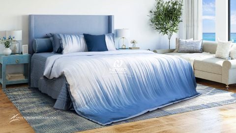 Bộ ga gối Blue Sky Tencel – DLT239 Hanvico