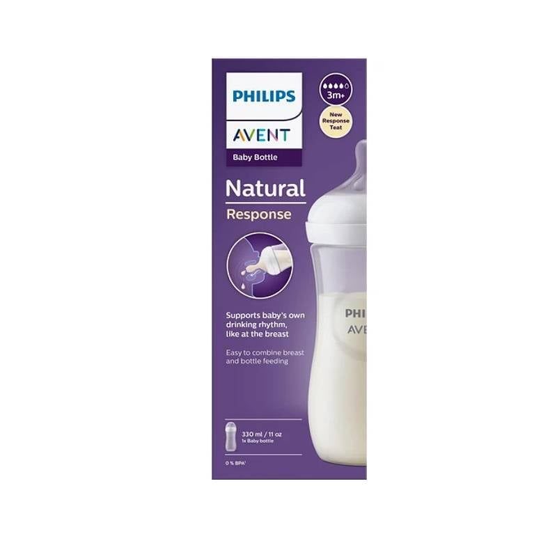 BÌNH SỮA MÔ PHỎNG TỰ NHIÊN MỚI PHILLIPS AVENT CHO TRẺ TỪ 3 THÁNG TUỔI (330ML-ĐƠN)