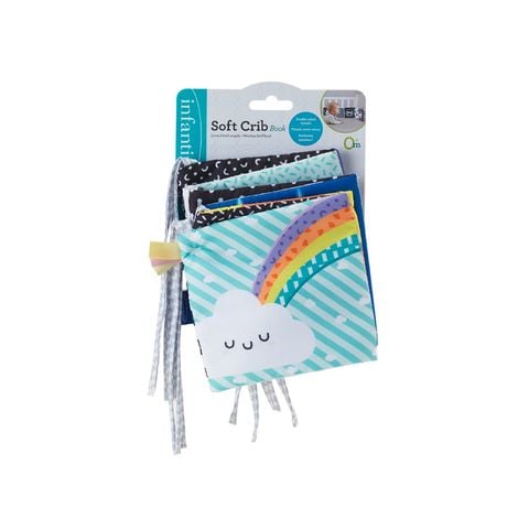 Sách Vải Mềm Infantino Cho Bé Sơ Sinh Chơi Trong Nôi/Cũi - Soft Crib Book