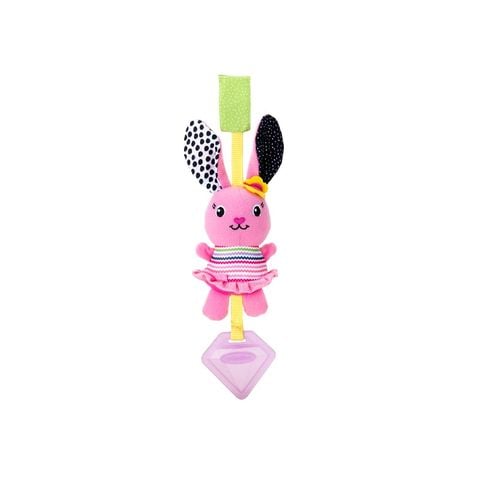 Đồ chơi treo cũi kiêm gặm nướu Infantino hình chú Thỏ - Chime Pal - Rabbit