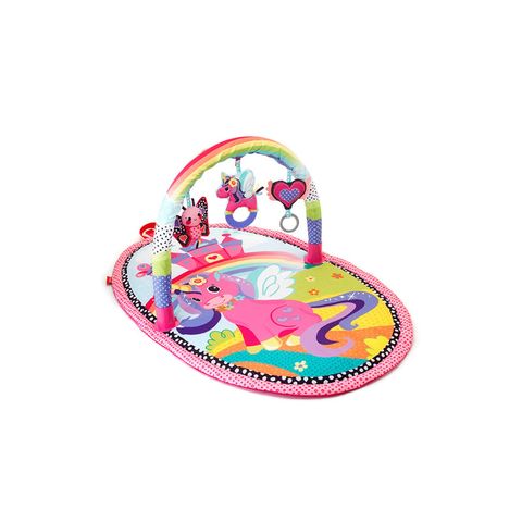 Thảm vận động bầu dục Infantino hình Unicorn màu hồng -  Explore & Store Activity Gym (Girl)