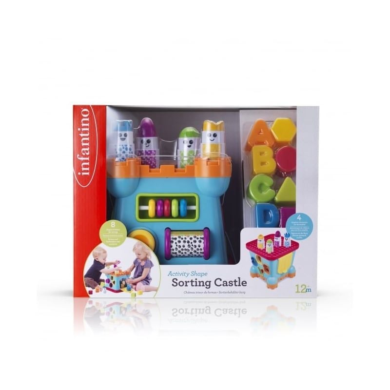 SET ĐỒ CHƠI KHÁM PHÁ INFANTINO HÌNH KHỐI LÂU ĐÀI - ACTIVITY SHAPE SORTING CASTLE