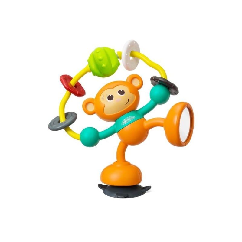 ĐỒ CHƠI HÌNH CHÚ KHỈ QUAY VÒNG CÓ ĐẾ DÍNH INFANTINO - STICK & SPIN HIGH CHAIR PAL