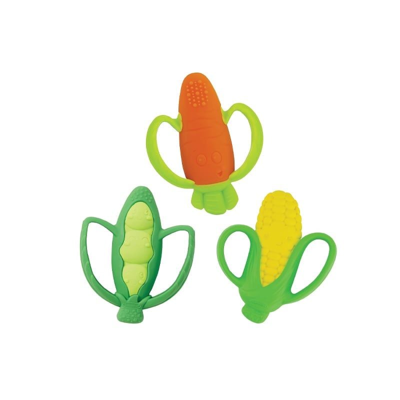 Set 3 chiếc gặm nướu Infantino hình Nông Sản - Farmers Market Teethers Gift Set
