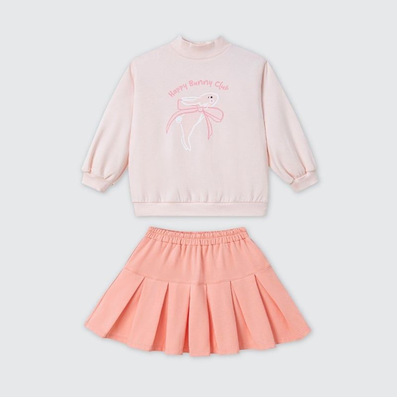 BỘ DÀI TAY LA POMME HAPPY BUNNY HỒNG